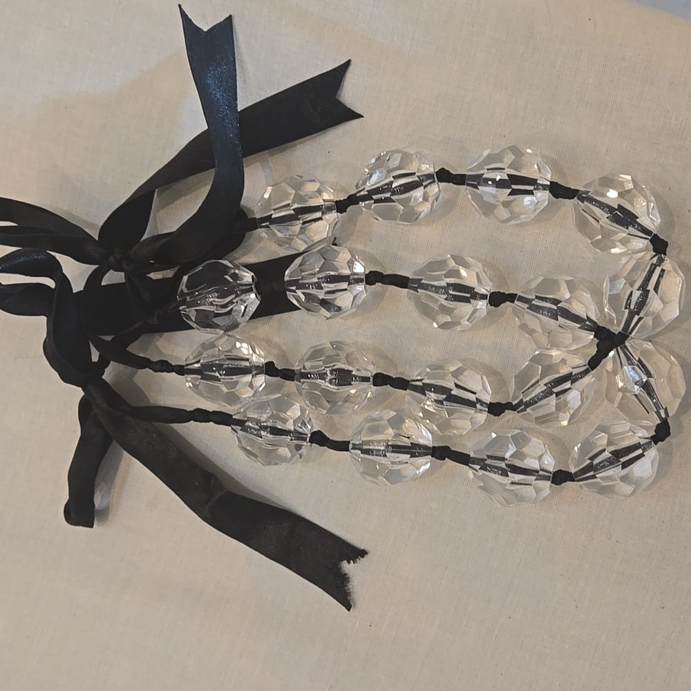Acrylic faceted necklaces
